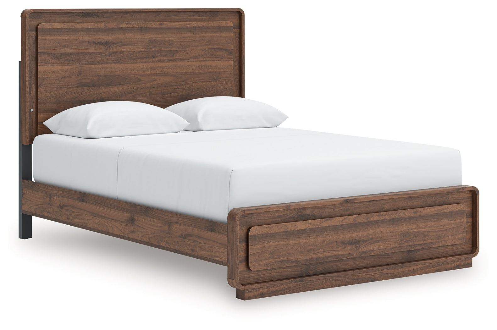 Bay Furniture Gallery - Ashley Furniture - Fortlorn Bedroom - Queen Panel Bed / Walnut Brown - PCB386B2