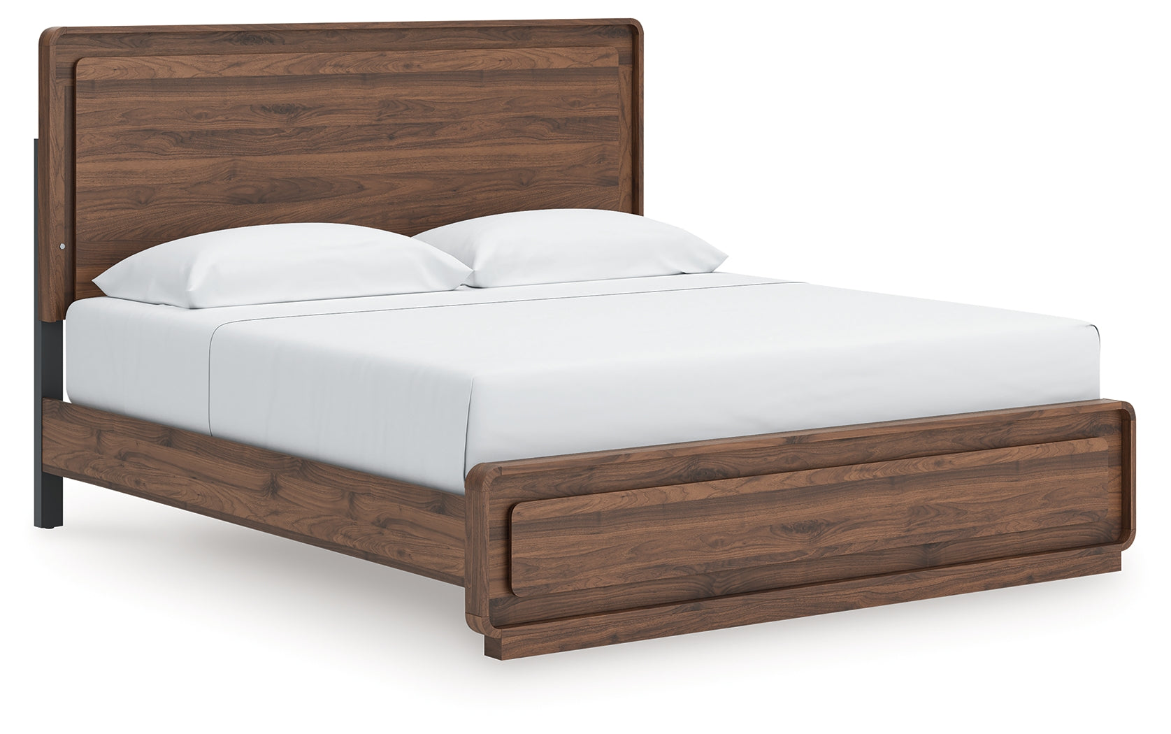 Bay Furniture Gallery - Ashley Furniture - Fortlorn Bedroom - King Panel Bed / Walnut Brown - PCB386B4