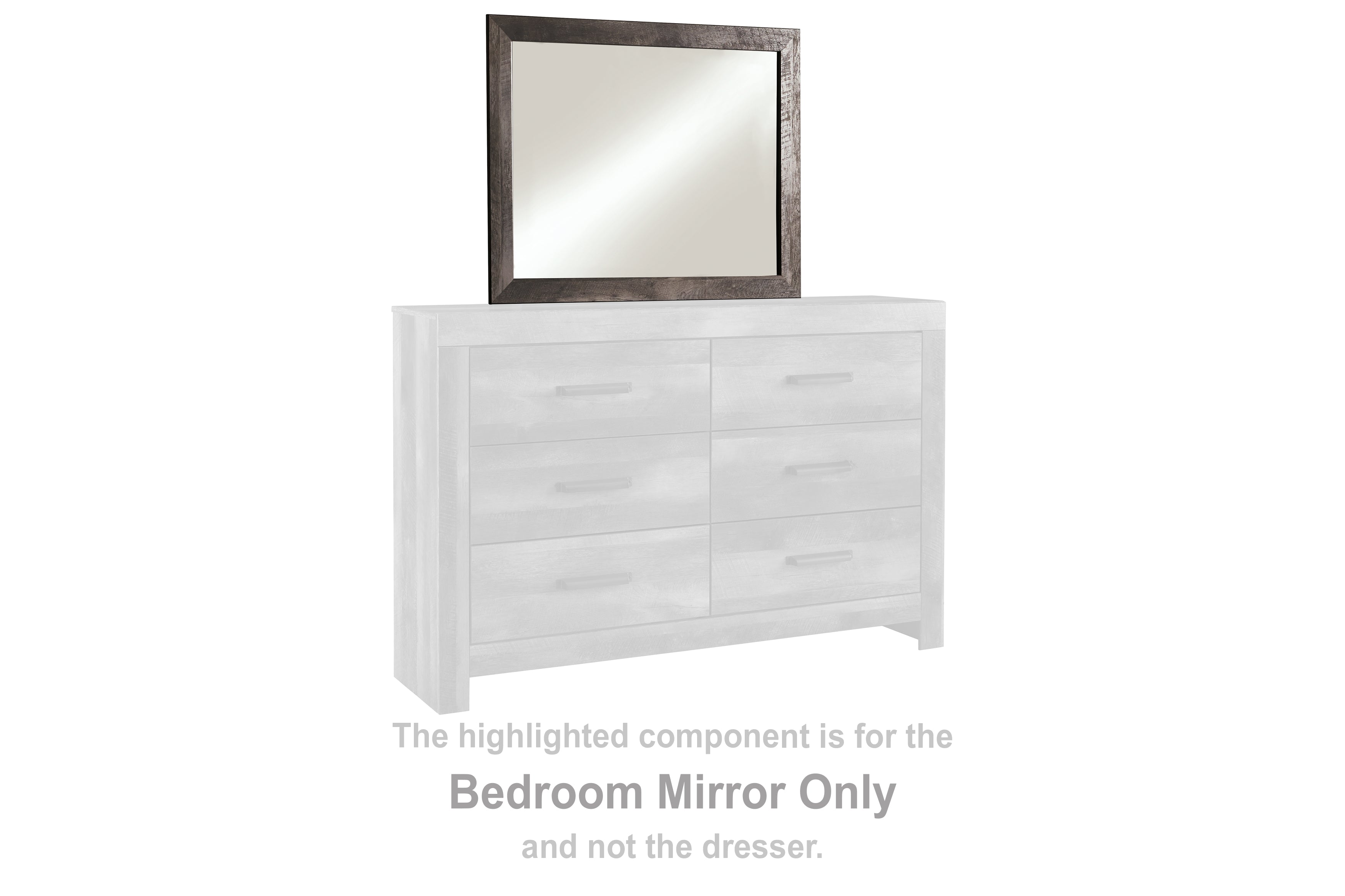 Bay Furniture Gallery - Ashley Furniture - Wynnlow Bedroom - Bedroom Mirror / Gray - B440-36