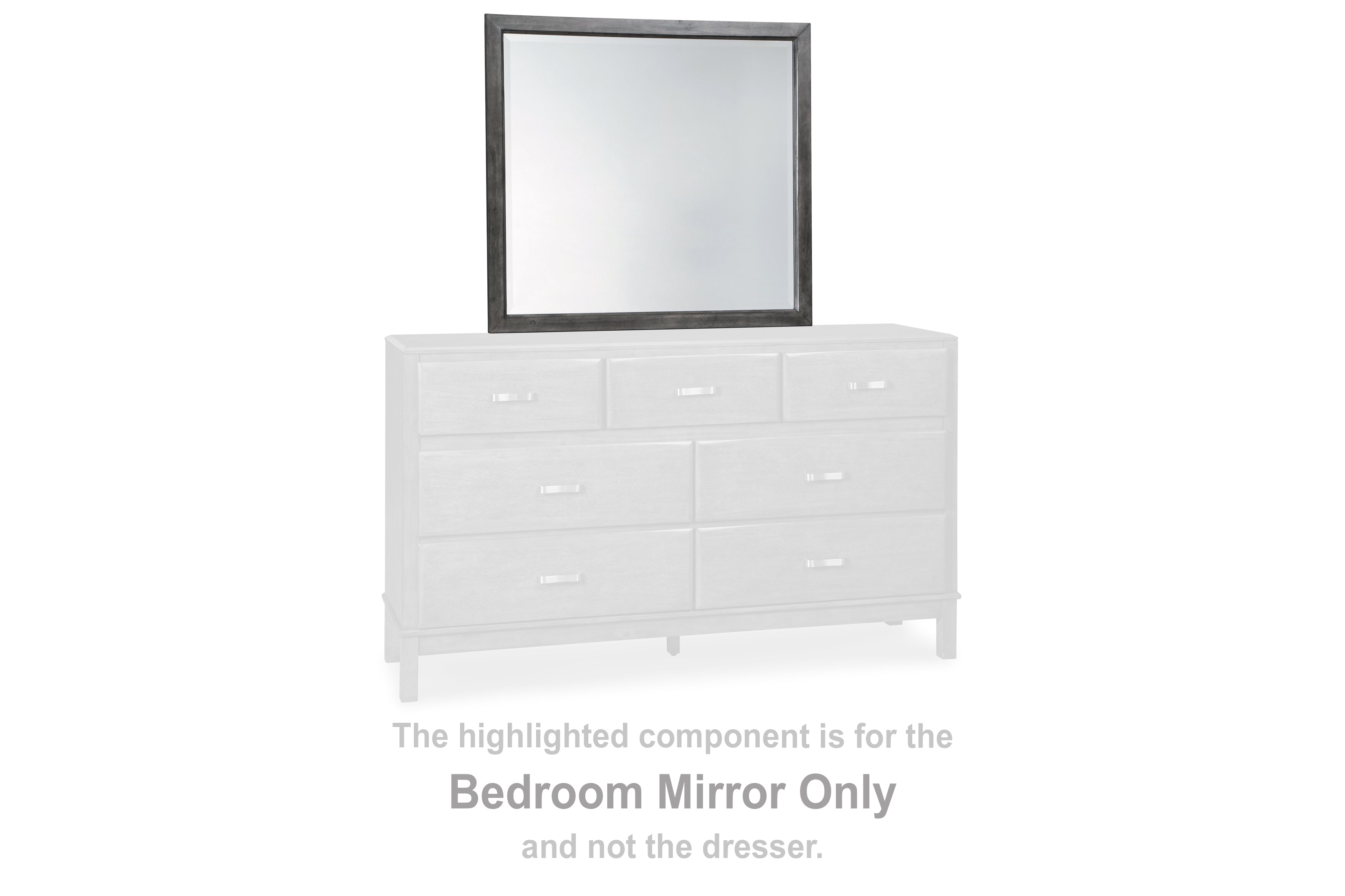 Bay Furniture Gallery - Ashley Furniture - Caitbrook Bedroom - Bedroom Mirror / Gray - B476-36