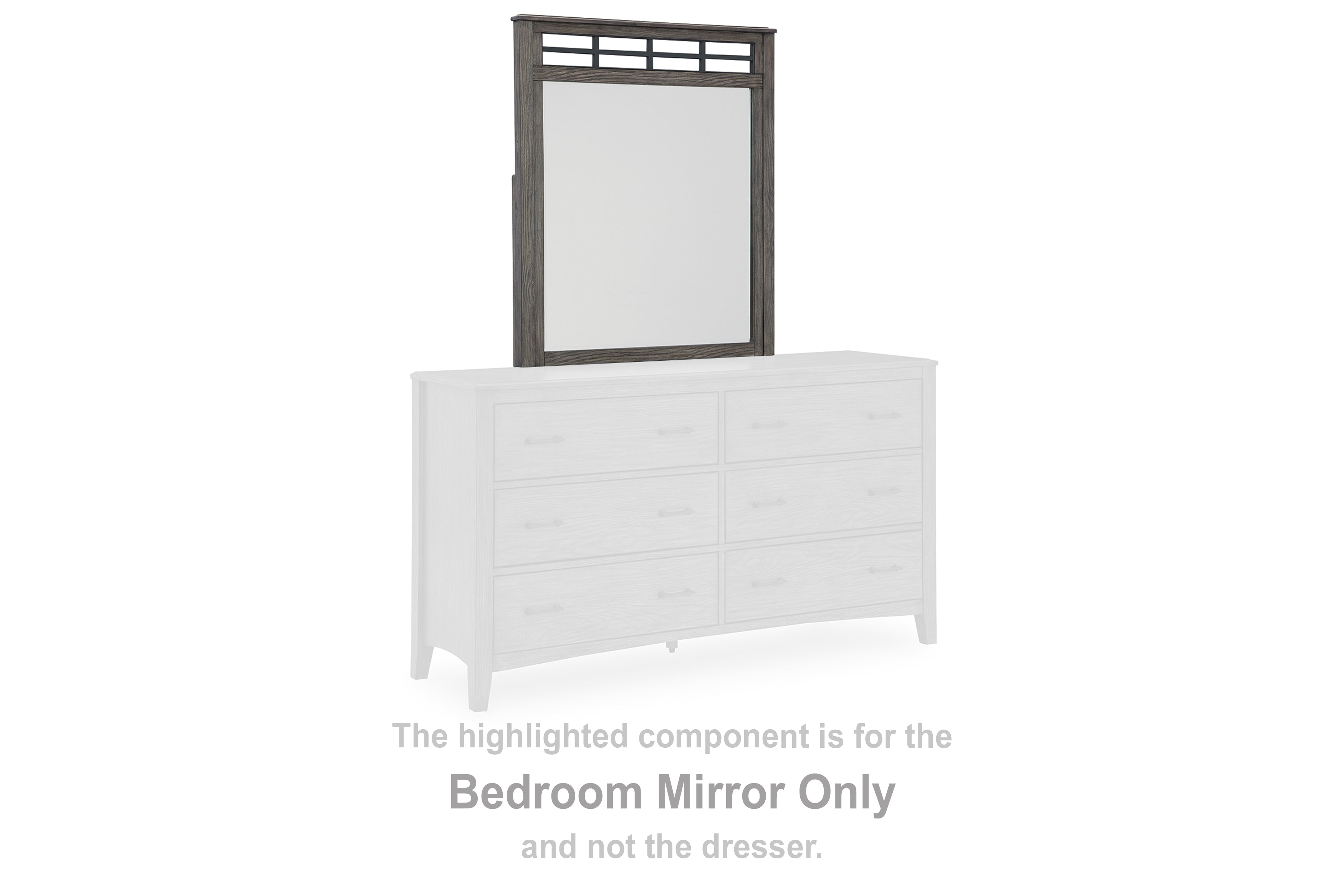 Bay Furniture Gallery - Ashley Furniture - Montillan Bedroom - Bedroom Mirror / Grayish Brown - B651-36