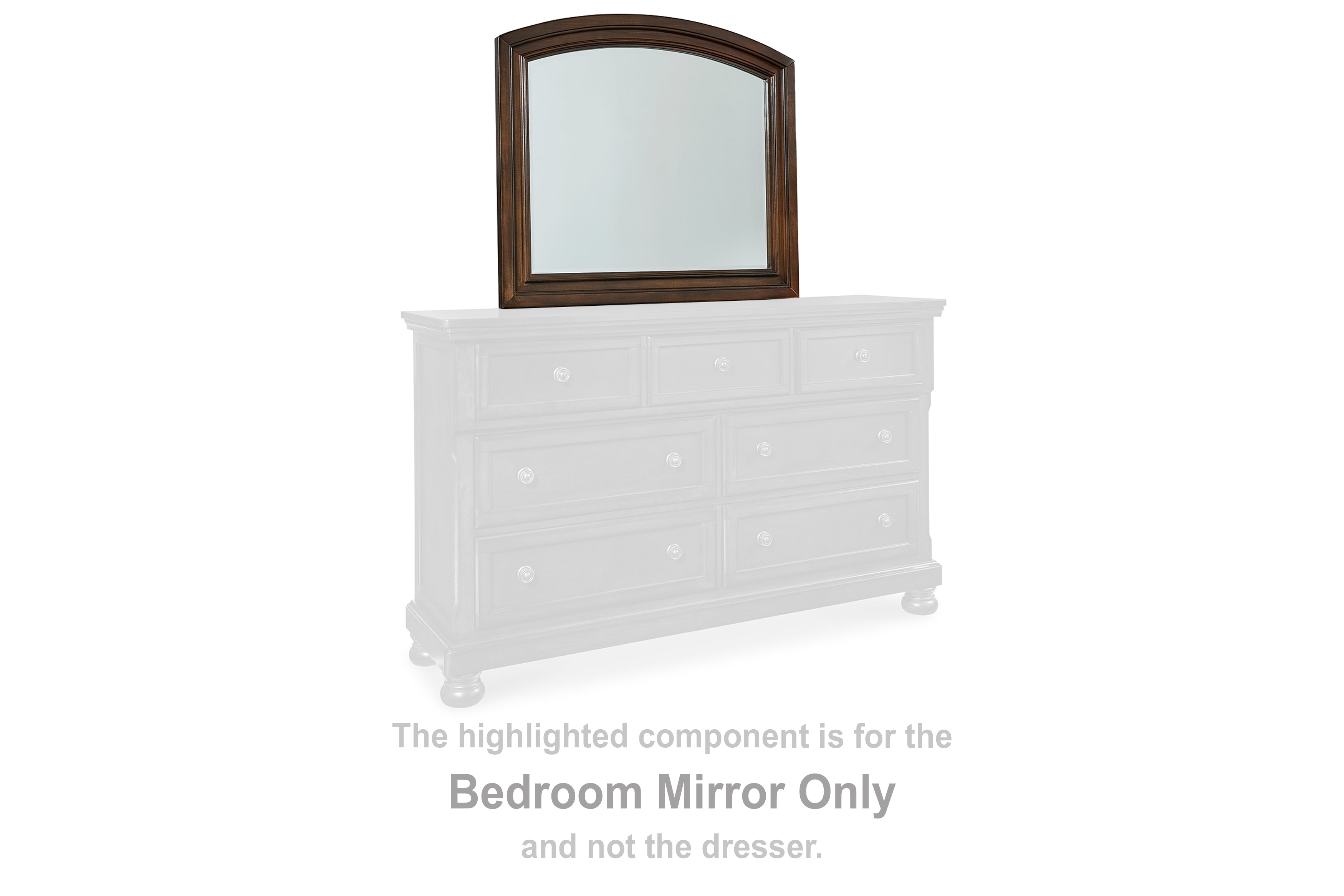 Bay Furniture Gallery - Ashley Furniture - Porter Bedroom - Bedroom Mirror / Rustic Brown - B697-36