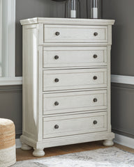 Bay Furniture Gallery - Ashley Furniture - Robbinsdale Bedroom - Queen Panel Storage Bed / Antique White - B742B24