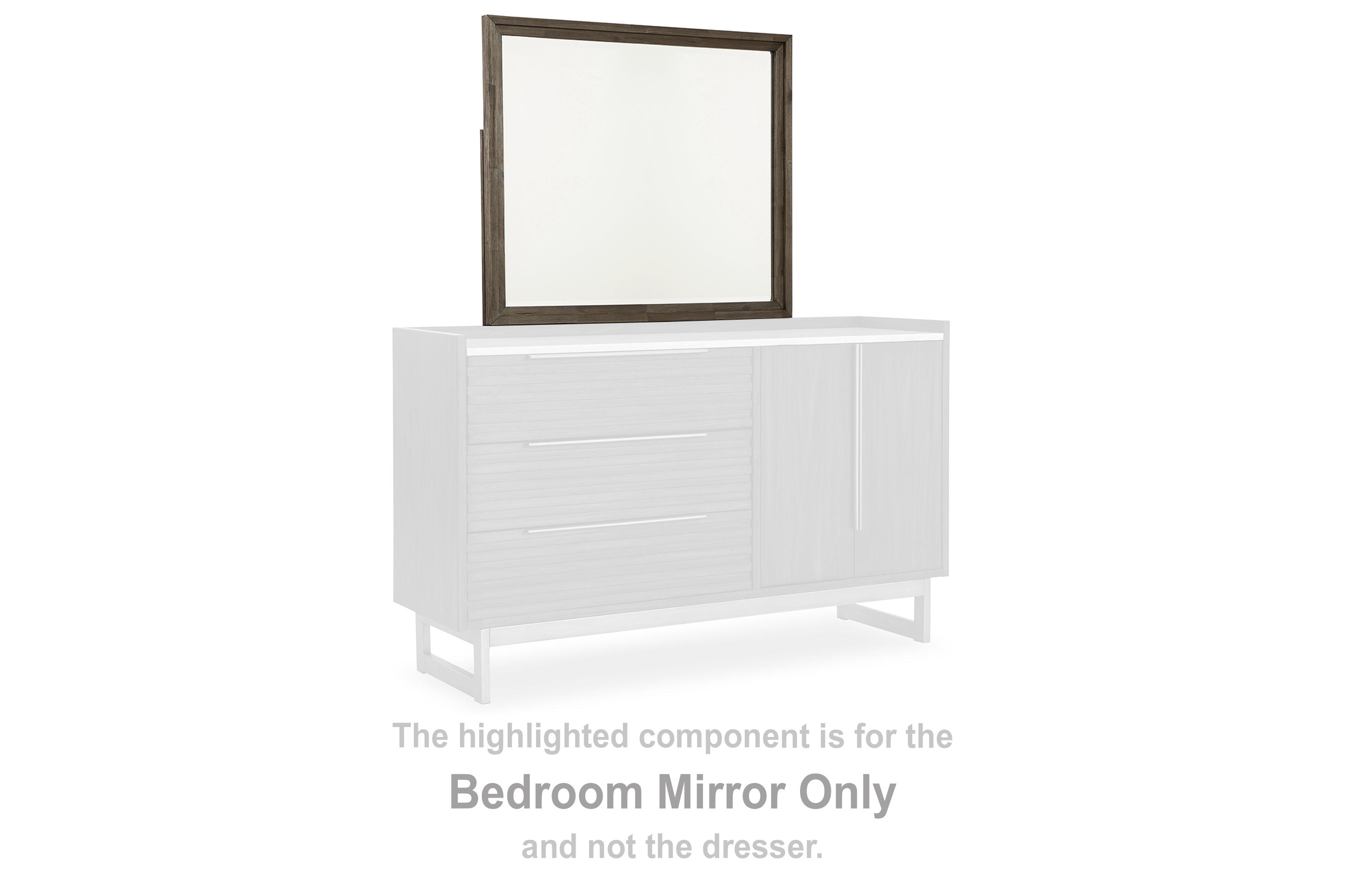 Bay Furniture Gallery - Ashley Furniture - Arkenton Bedroom - Bedroom Mirror / Grayish Brown - B786-36