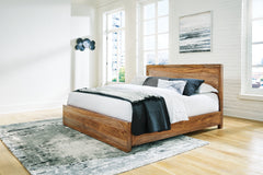 Bay Furniture Gallery - Ashley Furniture - Dressonni Bedroom - California King Panel Bed / Brown - B790B5