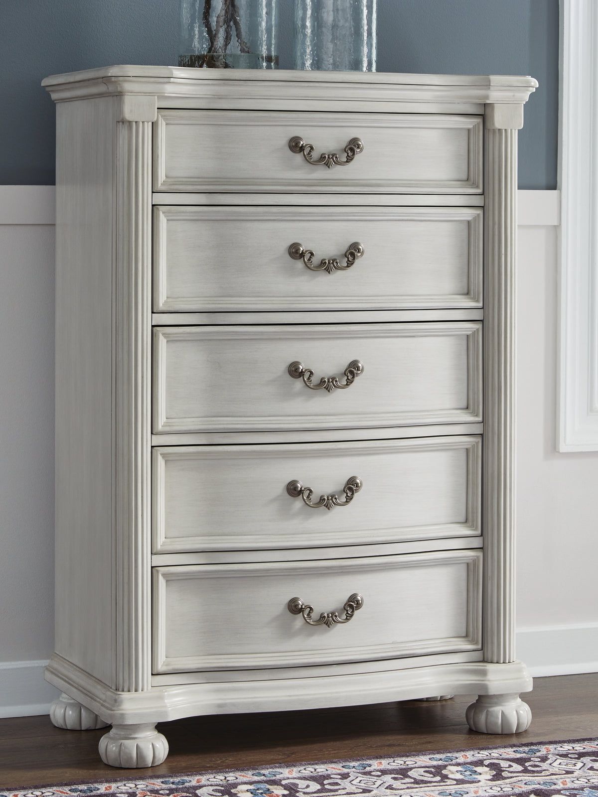 Bay Furniture Gallery - Ashley Furniture - Montelaine Bedroom - Dresser / Antique White - B795-31