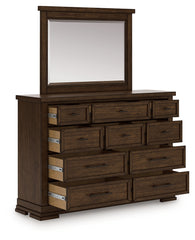 Bay Furniture Gallery - Ashley Furniture - Taffenbrook Bedroom - Three Drawer Night Stand / Medium Brown - B849-93