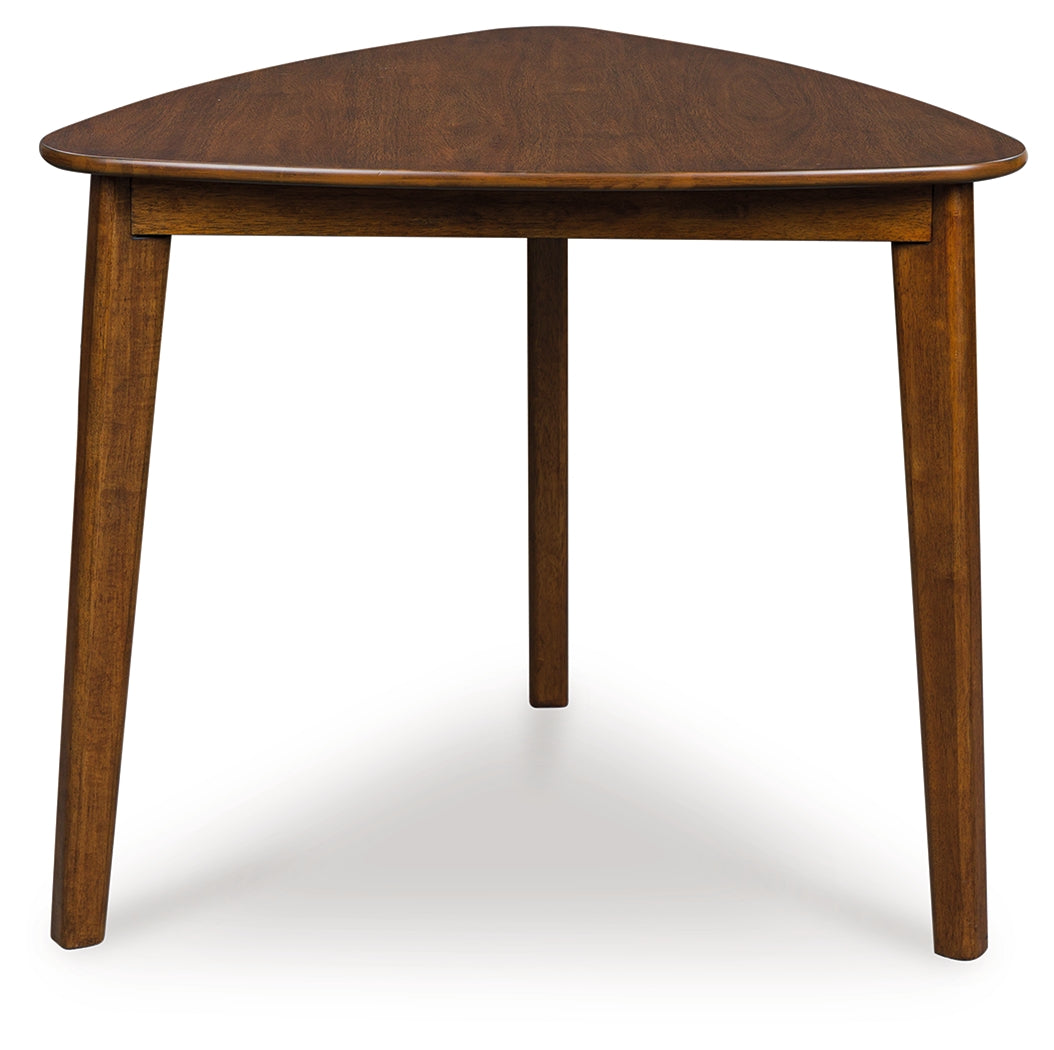 Bay Furniture Gallery - Ashley Furniture - Tameride Dining Table - Triangle Dining Room Table / Brown - PCD609-16