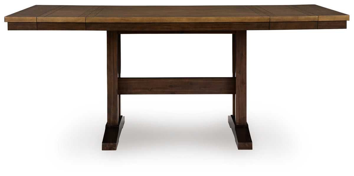Bay Furniture Gallery - Ashley Furniture - Rylandeen Dining Room - RECT DRM Counter EXT Table - PCD651-32
