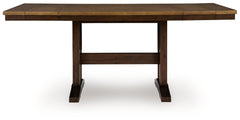 Bay Furniture Gallery - Ashley Furniture - Rylandeen Dining Room - RECT DRM Counter EXT Table - PCD651-32