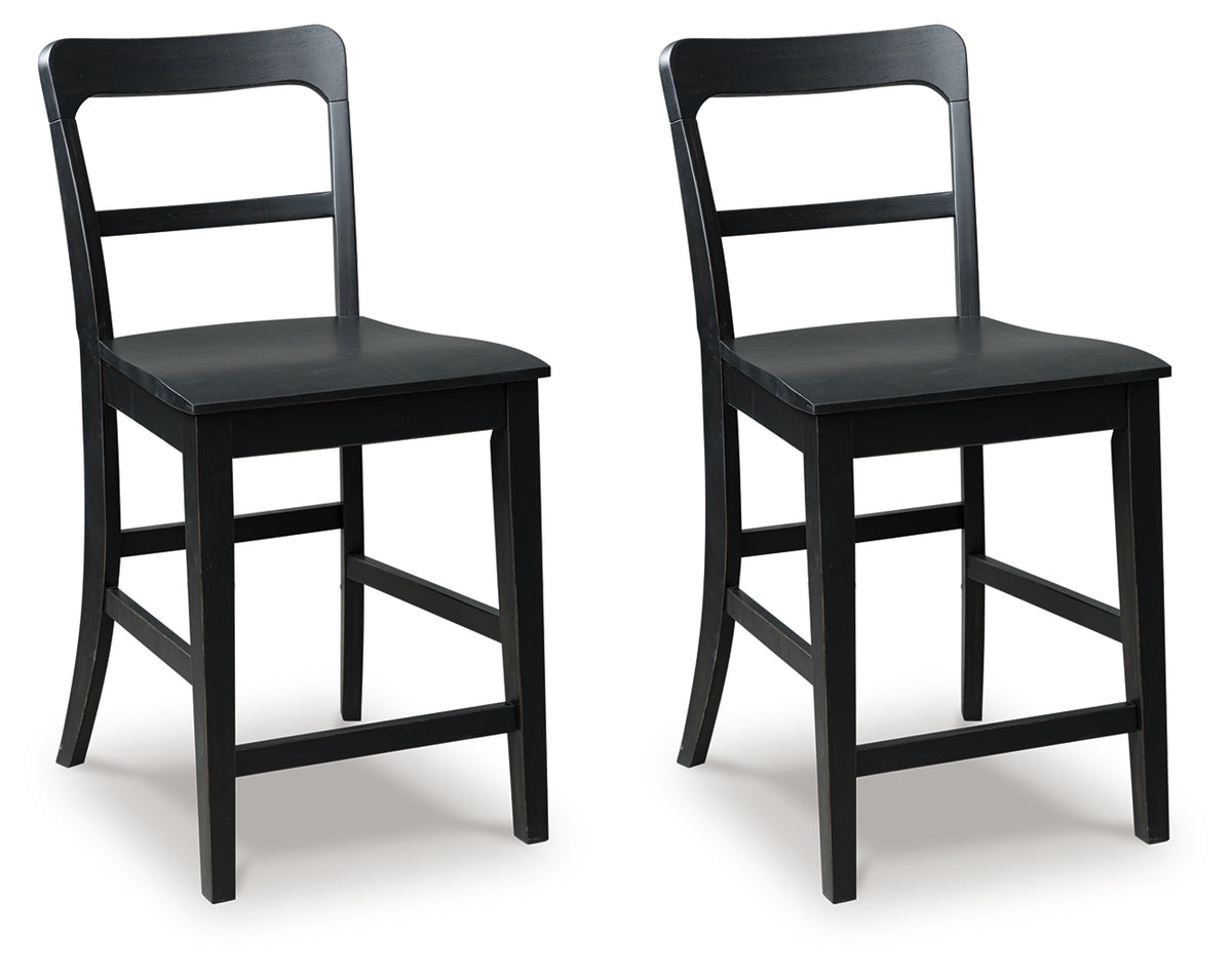 Bay Furniture Gallery - Ashley Furniture - Greddinton Counter Height Barstool (Set of 2) - Counter Height Barstool (Set of 2) / Multi - PCD824-124X2