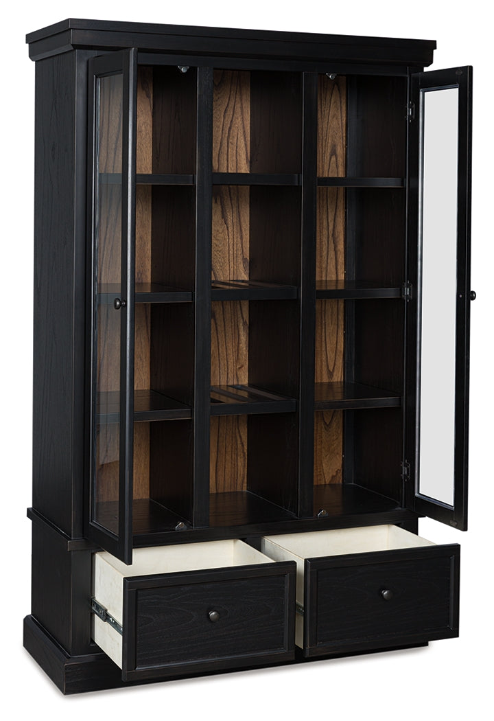 Bay Furniture Gallery - Ashley Furniture - Greddinton Curio - Curio / Black/Brown - PCD824-186