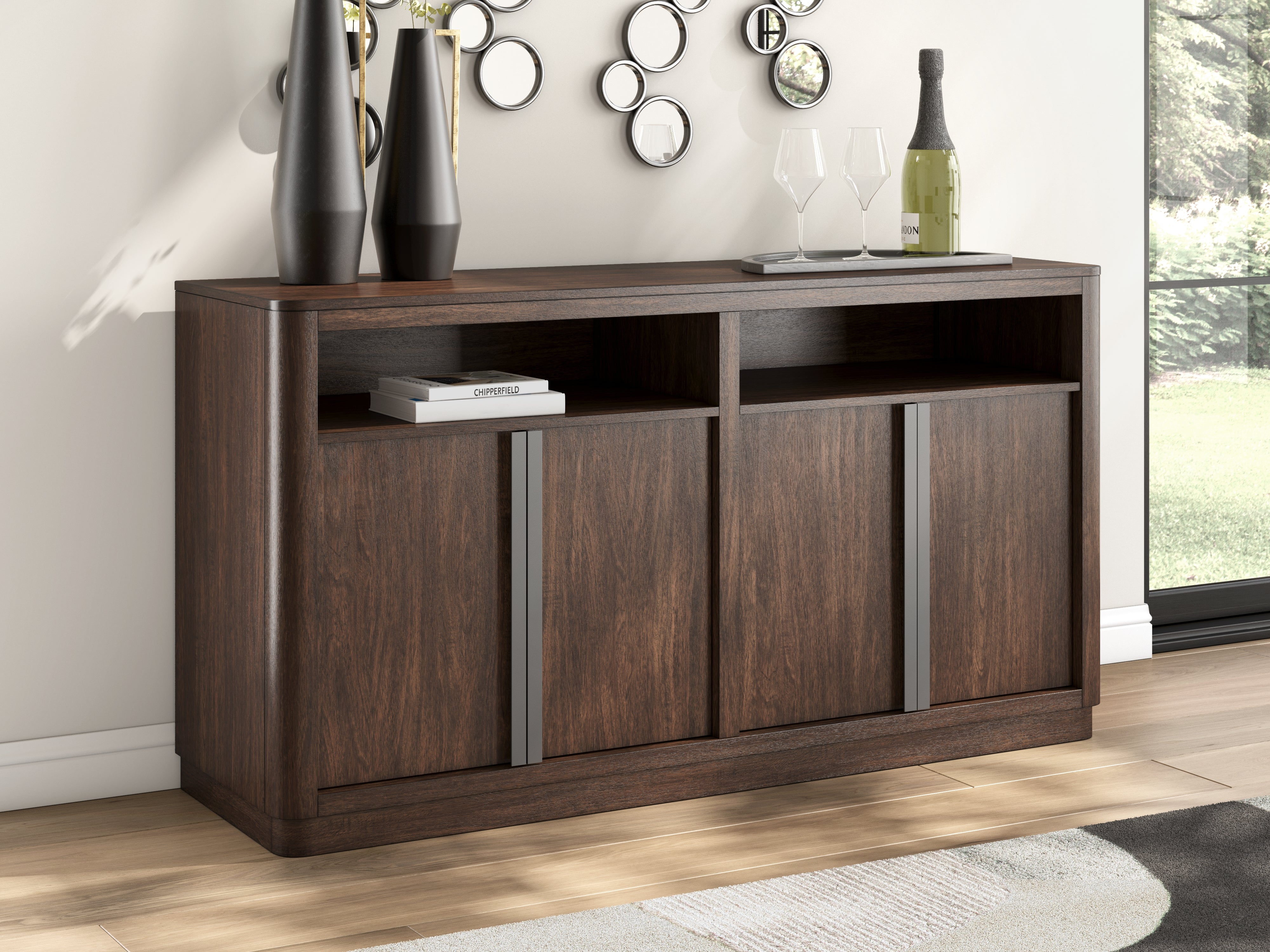 Bay Furniture Gallery - Ashley Furniture - Dilenno Dining Server - Dining Room Server / Dark Brown - PCD857-60