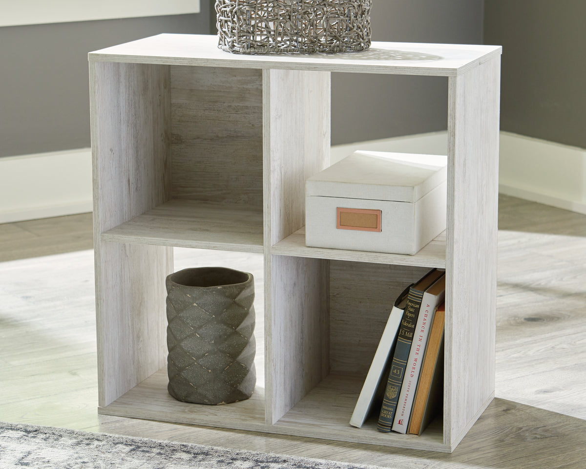 Bay Furniture Gallery - Ashley Furniture - Paxberry Four Cube Organizer - Four Cube Organizer / Whitewash - EA1811-2X2