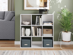 Bay Furniture Gallery - Ashley Furniture - Onita Nine Cube Organizer - Nine Cube Organizer / White - EA9630-3X3