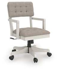 Bay Furniture Gallery - Ashley Furniture - Robbinsdale Home Office Desk Chair - Home Office Desk Chair (1/CN) / Antique White - H742-01A