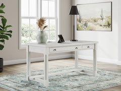 Bay Furniture Gallery - Ashley Furniture - Robbinsdale Office Desk - Home Office Desk / Antique White - H742-34