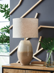 Bay Furniture Gallery - Ashley Furniture - Linas Lighting - Metal Table Lamp (1/CN) / Cream/Beige - L207594