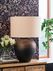 Bay Furniture Gallery - Ashley Furniture - Newgerhard Lighting - Metal Table Lamp (1/CN) / Brown/Black - L207644