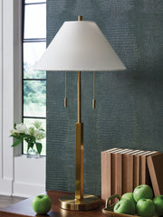 Bay Furniture Gallery - Ashley Furniture - Haigwood Lighting - Metal Table Lamp (1/CN) / Gold Finish - L208474
