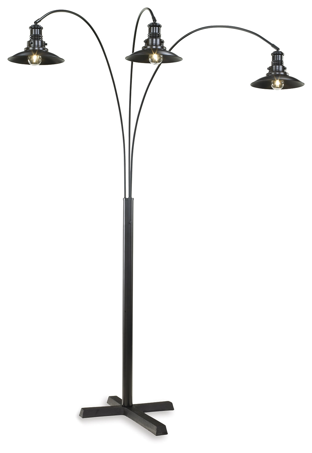 Bay Furniture Gallery - Ashley Furniture - Sheriel Lighting - Metal Arc Lamp (1/CN) / Black - L725059