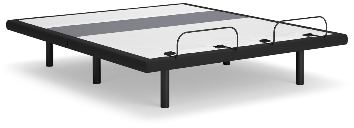 Bay Furniture Gallery - Ashley Furniture - Best Base with Lumbar and Audio King Adjustable Base - King Adjustable Base / Charcoal Gray - M5X542