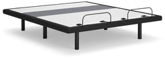 Bay Furniture Gallery - Ashley Furniture - Best Base with Lumbar and Audio King Adjustable Base - King Adjustable Base / Charcoal Gray - M5X542