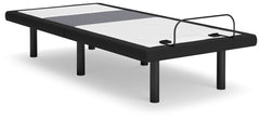 Bay Furniture Gallery - Ashley Furniture - Best Base with Lumbar and Audio Twin XL Adjustable Base - TXL Adjustable Base / Charcoal Gray - M5X572