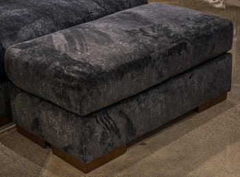 Bay Furniture Gallery - Ashley Furniture - Whitmore Manor Living Room - Ottoman / Black Pearl - 8040414