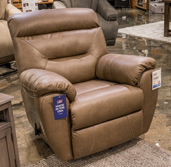 Bay Furniture Gallery - Ashley Furniture - Elksworth Living Room - Rocker Recliner / Biscotti - PC8400225
