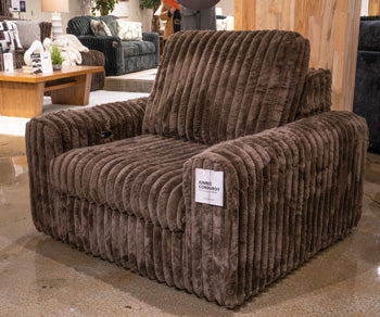Bay Furniture Gallery - Ashley Furniture - HamlinBay Living Room - Power Gliding Chaise / Chocolate - PC8680415P