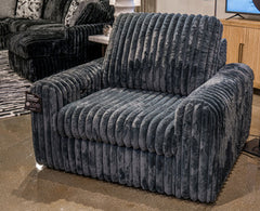 Bay Furniture Gallery - Ashley Furniture - HamlinBay Living Room - Power Gliding Chaise / Gunmetal - PC8680515P