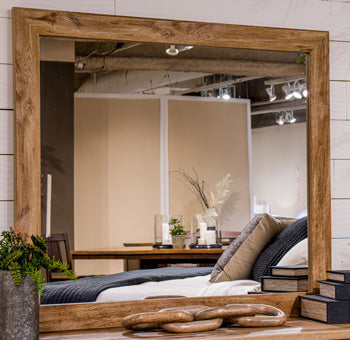 Bay Furniture Gallery - Ashley Furniture - Maystonna Bedroom - Bedroom Mirror / Brown - PCB1580-36
