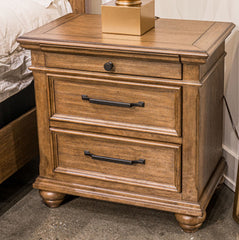 Bay Furniture Gallery - Ashley Furniture - Karallin Bedroom - Three Drawer Night Stand - PCB782-93