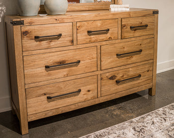 Bay Furniture Gallery - Ashley Furniture - Gramburg Bedroom - Dresser / Light Brown - PCB858-31