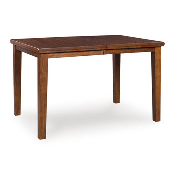 Bay Furniture Gallery - Ashley Furniture - Ralene Dining Room - DRM Counter Butterfly EXT TBL / Medium Brown - D594-32