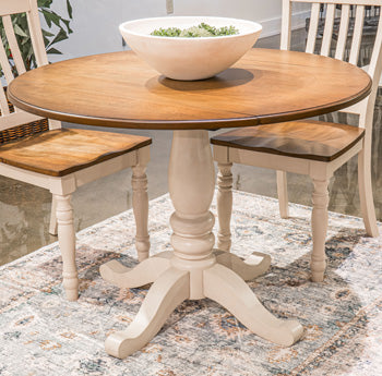 Bay Furniture Gallery - Ashley Furniture - Wirloni Dining Room - Round DRM Drop Leaf Table - PCD616-15