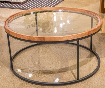 Bay Furniture Gallery - Ashley Furniture - Noraluna Coffee Table - Round Cocktail Table - T502-8