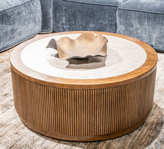 Bay Furniture Gallery - Ashley Furniture - Hadonna Coffee Table - Round Cocktail Table - T658-8