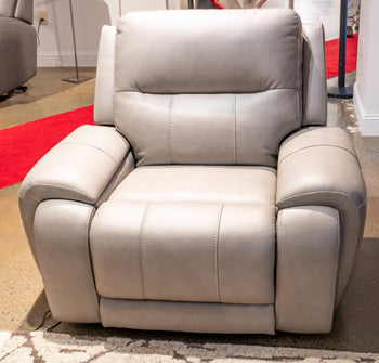 Bay Furniture Gallery - Ashley Furniture - Trendsetter Living Room - Power Recliner w/Audio Seating / Ash - U1370013A