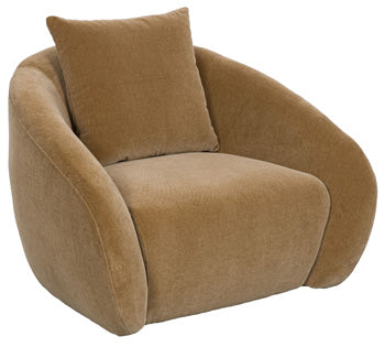 Bay Furniture Gallery - Ashley Furniture - Yahya Swivel Accent Chair - Swivel Accent Chair / Camel - A3000781
