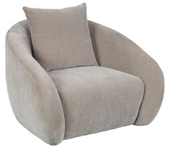 Bay Furniture Gallery - Ashley Furniture - Yahya Swivel Accent Chair - Swivel Accent Chair / Pebble - A3000782