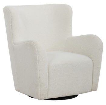 Bay Furniture Gallery - Ashley Furniture - Rowenburg Swivel Glider Accent Chair - Swivel Glider Accent Chair / Cream - A3000797