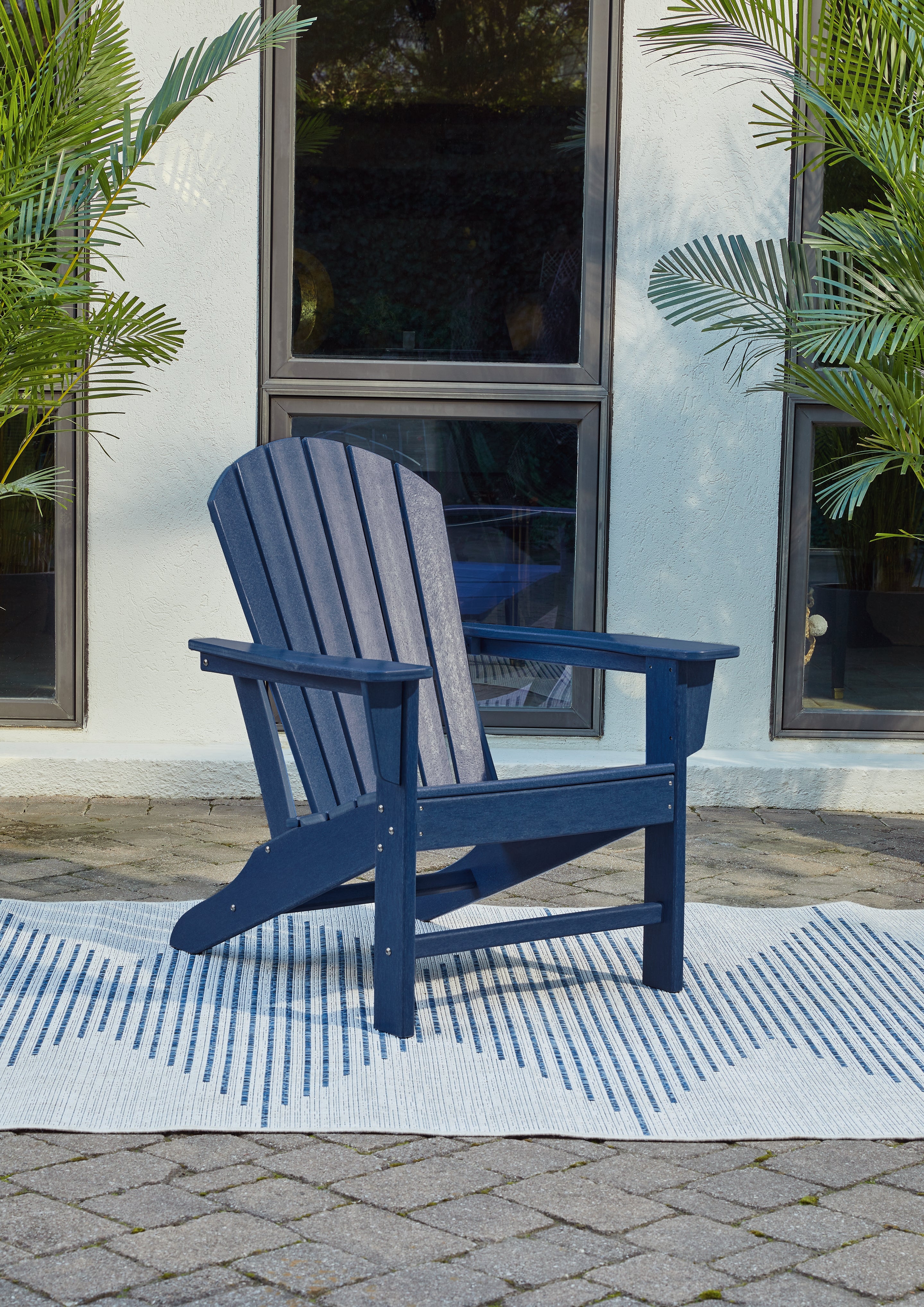 Bay Furniture Gallery - Ashley Furniture - Sundown Treasure Outdoor - Adirondack Chair / Blue - P009-898