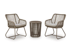 Bay Furniture Gallery - Ashley Furniture - Majors Beach Outdoor - Chairs w/CUSH/Table Set (3/CN) - PCP321-050