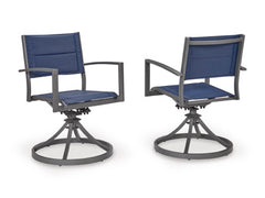 Bay Furniture Gallery - Ashley Furniture - Rocky Creek Outdoor - Sling Swivel Chair (Set of 2) - PCP326-602A