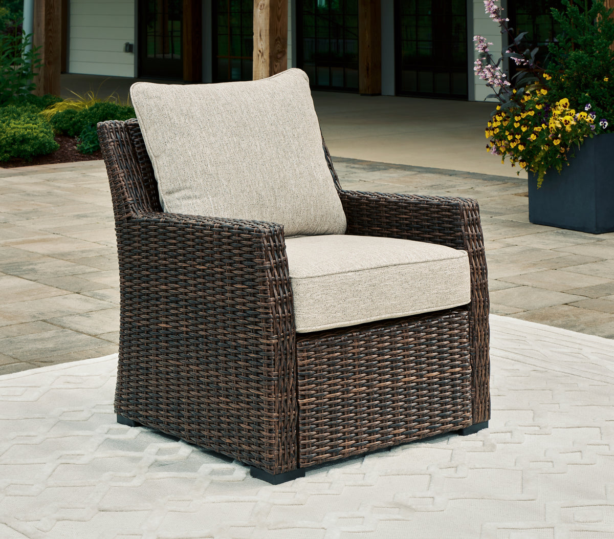 Bay Furniture Gallery - Ashley Furniture - Brook Ranch Outdoor - RECT Multi-Use Table / Brown - P465-625