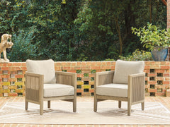 Bay Furniture Gallery - Ashley Furniture - Spooners Cove Outdoor - Lounge Chair w/Cushion (Set of 2) - PCP469-820
