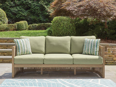 Bay Furniture Gallery - Ashley Furniture - Serena Shores Outdoor - Lounge Chair w/Cushion (Set of 2) / Beige/Green - PCP604-820