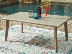 Bay Furniture Gallery - Ashley Furniture - Cliff Trails Outdoor - Arm Chair (Set of 2) / Beige - PCP690-601A